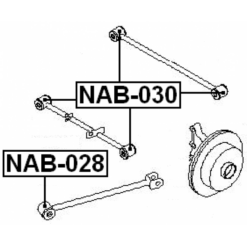 Alternative view of REAR TRANSVERSE ROD BUSHING