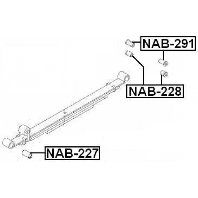 REAR LEAF SPRING BUSHING - Image 2