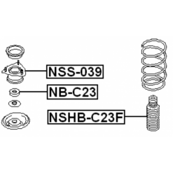Alternative view of FRONT SHOCK ABSORBER BEARING