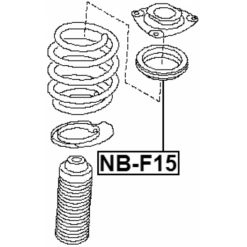 Alternative view of FRONT SHOCK ABSORBER BEARING