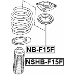 Alternative view of FRONT SHOCK ABSORBER BEARING