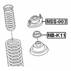 Alternative view of FRONT SHOCK ABSORBER BEARING