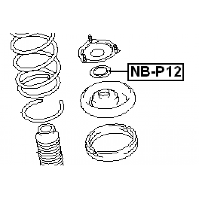 FRONT SHOCK ABSORBER BEARING - Image 2