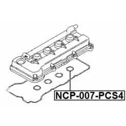 Alternative view of SEAL RING, SPARK PLUG TUBE KIT