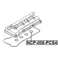 Alternative view of SEAL RING, SPARK PLUG TUBE KIT PCS 4