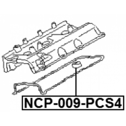 Alternative view of SEAL RING, SPARK PLUG TUBE KIT PCS 4