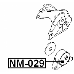 Alternative view of REAR ENGINE MOUNT