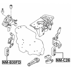 Alternative view of FRONT ENGINE MOUNT