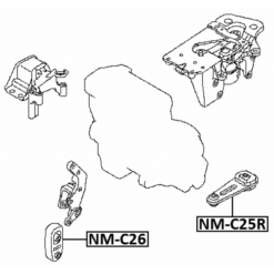 Alternative view of FRONT ENGINE MOUNT