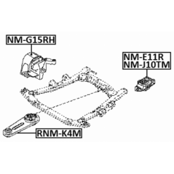 Alternative view of RIGHT ENGINE MOUNT