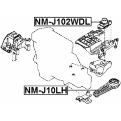Alternative view of TRANSMISSION MOUNT