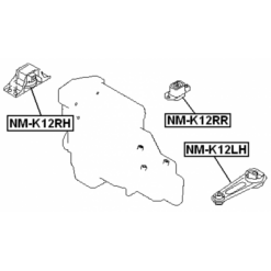 Alternative view of RIGHT ENGINE MOUNT (HYDRO)