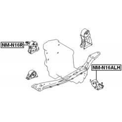 Alternative view of RIGHT ENGINE MOUNT (HYDRO)