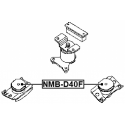 Alternative view of FRONT ENGINE MOUNT BUSHING (HYDRO)