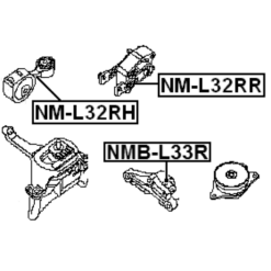 Alternative view of TRANSMISSION MOUNT BUSHING