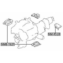 Alternative view of FRONT ENGINE MOUNT BUSHING