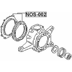 Alternative view of REPAIR KIT SEAL SUB-ASSY STEERING KNUCKLE