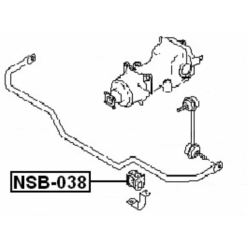 Alternative view of REAR STABILIZER BAR BUSH D20