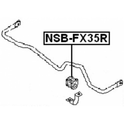 Alternative view of REAR STABILIZER BAR BUSH D24