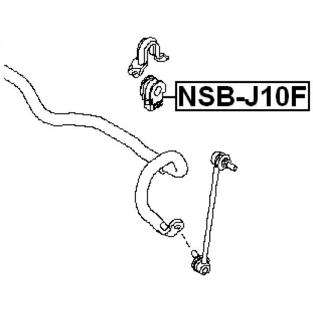FRONT STABILIZER BAR BUSH D23 - Image 2