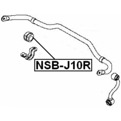 Alternative view of REAR STABILIZER BAR BUSH D19