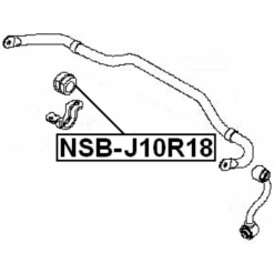 Alternative view of REAR STABILIZER BAR BUSH D18