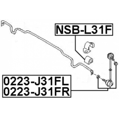Alternative view of FRONT STABILIZER BAR BUSH D18.5