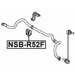 Alternative view of FRONT STABILIZER BAR BUSH D26