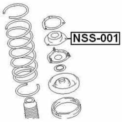 Alternative view of FRONT SHOCK ABSORBER MOUNTING