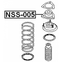 Alternative view of REAR SHOCK ABSORBER MOUNTING