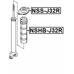 Alternative view of REAR SHOCK ABSORBER MOUNTING