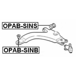 Alternative view of FRONT BUSHING, FRONT CONTROL ARM