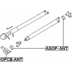 Alternative view of DRIVE SHAFT BEARING