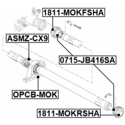 Alternative view of DRIVE SHAFT BEARING