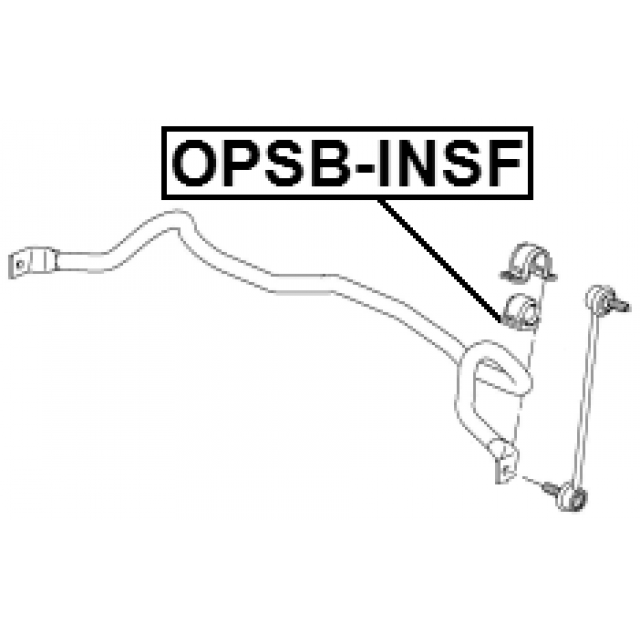 FRONT STABILIZER BAR BUSH (REINFORCED, WITH METAL BRACKET) D24.9 - Image 2