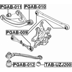 Alternative view of BUSHING, REAR LOWER TRAILING ARM