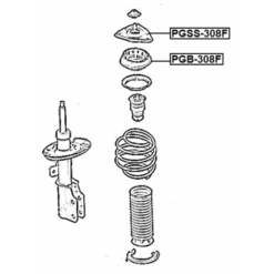 Alternative view of FRONT SHOCK ABSORBER BEARING