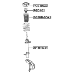 Alternative view of FRONT SHOCK ABSORBER BEARING