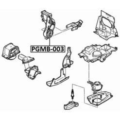 Alternative view of RIGHT ENGINE MOUNT BUSHING