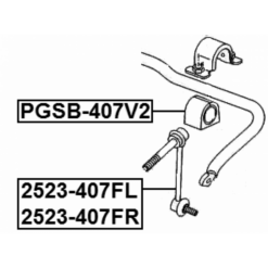 Alternative view of FRONT STABILIZER BAR BUSH D24.5