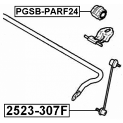 Alternative view of FRONT STABILIZER BAR BUSH D24
