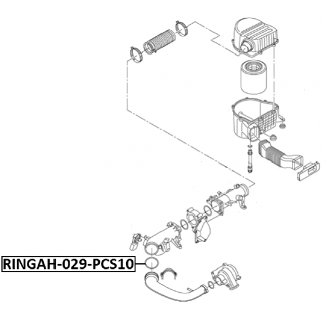 AIR INTAKE HOSE SEAL PCS 10 - Image 2