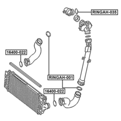 Alternative view of AIR INTAKE HOSE SEAL 47.2X54.2