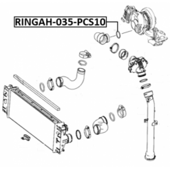 Alternative view of AIR INTAKE HOSE SEAL PCS 10