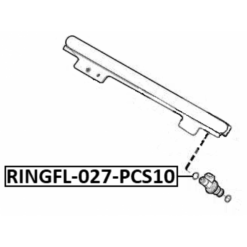 Alternative view of O-RING FUEL INJECTOR PCS 10