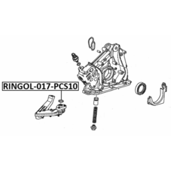 Alternative view of O-RING, OIL STRAINER PCS 10
