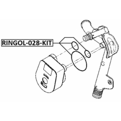Alternative view of OIL COOLER SEAL RING KIT