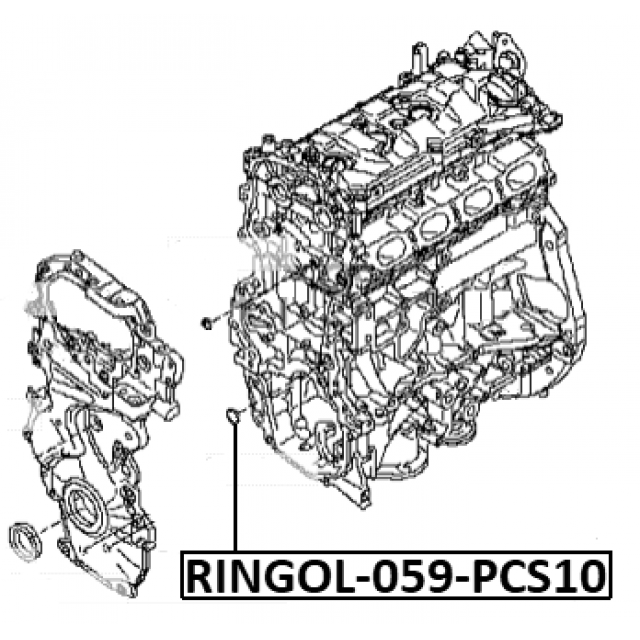 OIL SYSTEM GASKET PCS 10 - Image 2