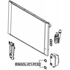 Alternative view of OIL COOLER SEAL RING PCS 2