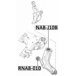 Alternative view of FRONT BUSHING, FRONT CONTROL ARM